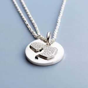 Colgante Iniciales de Plata para Peques